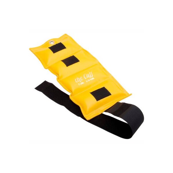 Fabrication Enterprises Cuff Deluxe Wrist and Ankle Weight, 7 lb., Lemon - 223438