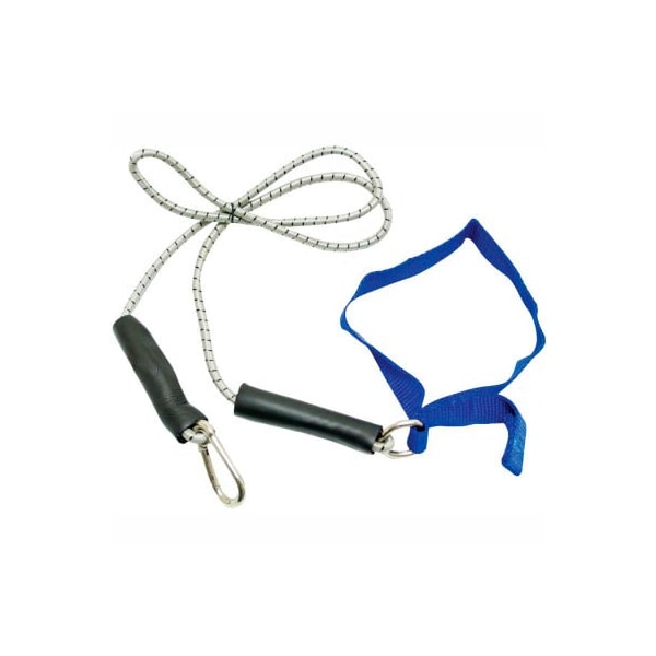Fabrication Enterprises CanDo Bungee Exercise Cord with Attachments, 4' Cord, Blue - 1429834