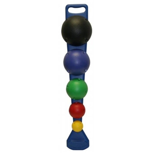 Fabrication Enterprises Fabrication Enterprises 10-1742 Cando Mvp Balance System - 5-Ball Set With Wall Rack - 10-1742