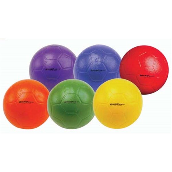 Olympia Sport s Rhino Skin Low Bounce FoamSoccer Balls - Size 5 Set of 6 - BA769P