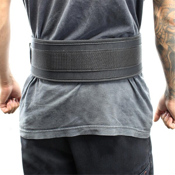 Steadfast 4 in. Last Punch Nylon Power Weight Lifting Belt & Back Support Belt; Black - Small - ST875057