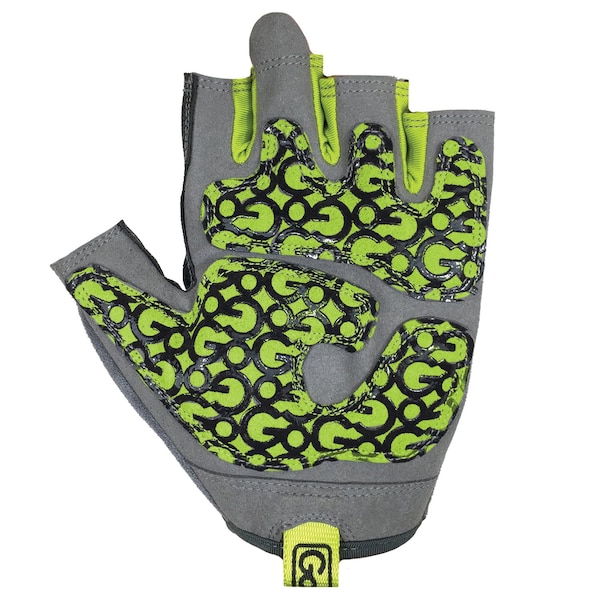 Gofit Women's Pro Trainer Gloves with Padded Go-Tac Palm (Green/Medium) - GF-WGTC-M/GR