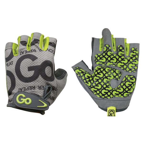 Gofit Women's Pro Trainer Gloves with Padded Go-Tac Palm (Green/Medium) - GF-WGTC-M/GR