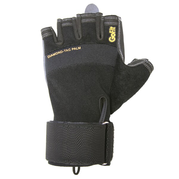 Gofit Diamond-Tac Wrist-Wrap Gloves (Large) - GF-DTACW-LG