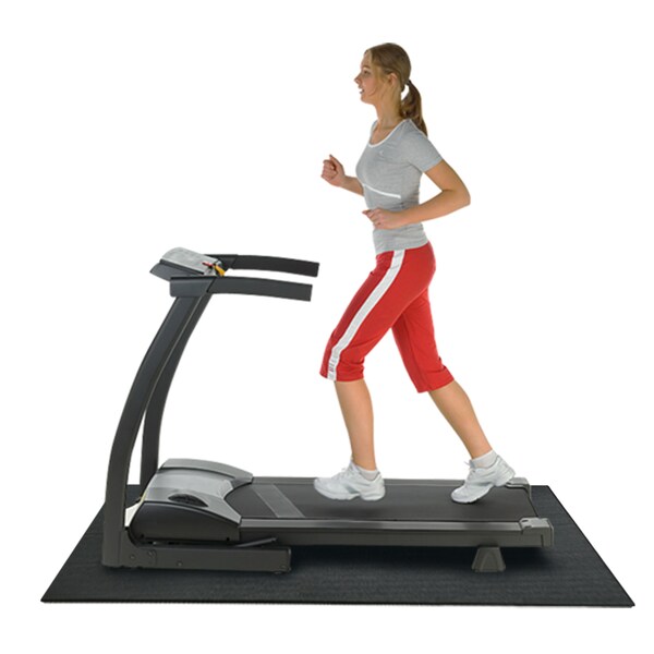 Rubber-Cal Treadmill Mat - 3/16 in. x 4 ft. x 6.5 ft. - Black - 03-101-WABD