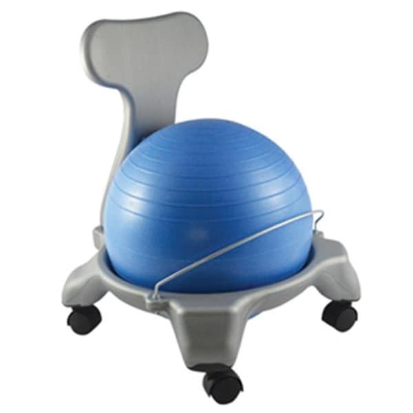 Cando International CanDo CanDo-30-1795 Plastic Mobile Ball Chair with Back & 14 in. Ball - CANDO-30-1795