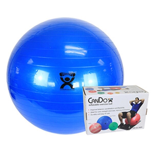 Cando International CanDo  34 in. Inflatable Exercise Ball - Blue - CANDO-30-1805B