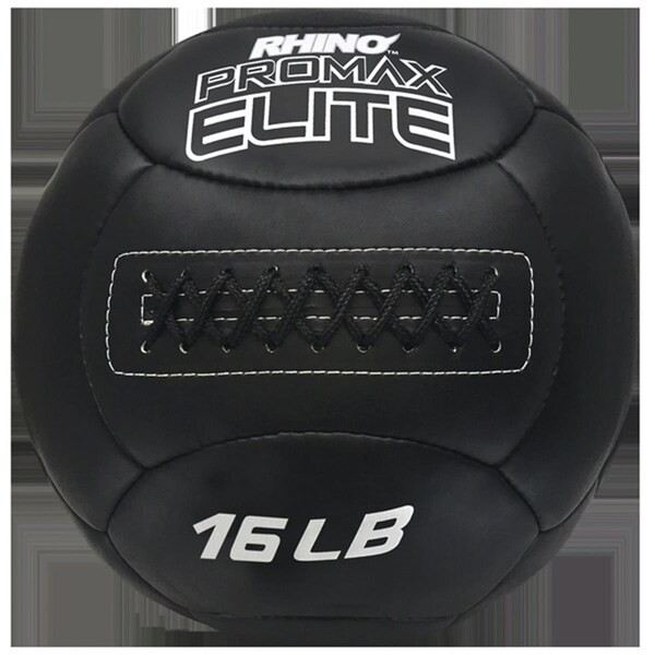 Champion Sports 16 lbs Rhino Promax Elite Medicine Ball, Black - CH55914