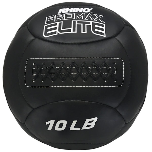 Champion Sports 10 lbs Rhino Promax Elite Medicine Ball, Black - CH55911