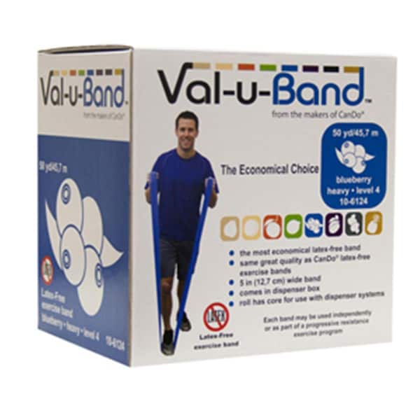 Val-U-Band Latex Free Band, 50 Yard - Blueberry - VAL-U-BAND-10-6124