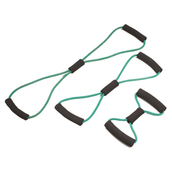 Step-Up Relief Tubing Bowtie Exerciser, Green - 3 Piece - ST2580145