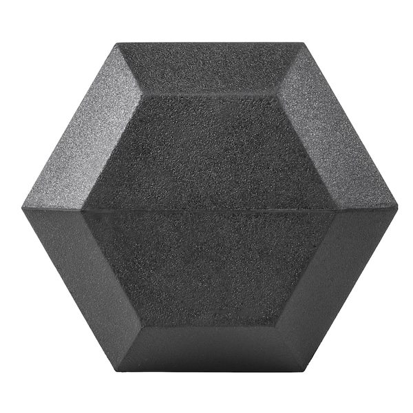 Lifeline Fitness Hex Rubber Dumbbell, 25lbs - LLHRD25