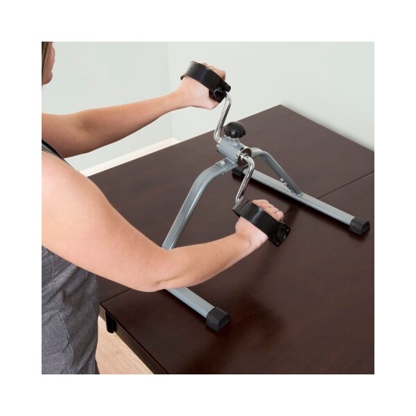 Leisure Sports Portable Under Desk Stationary Fitness Machine, Indoor Exercise Pedal Machine Bike for Arms, Legs - 933482BDY
