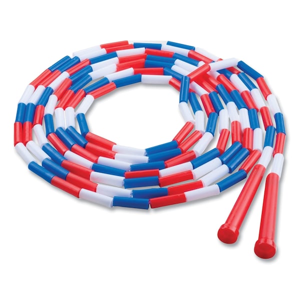 Champion Sports Segmented Plastic Jump Rope, 16 ft, Red/Blue/White - PR16