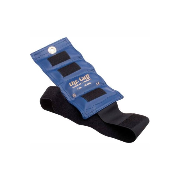 Fabrication Enterprises Cuff Deluxe Wrist and Ankle Weight, 1 lb., Blue - 220516