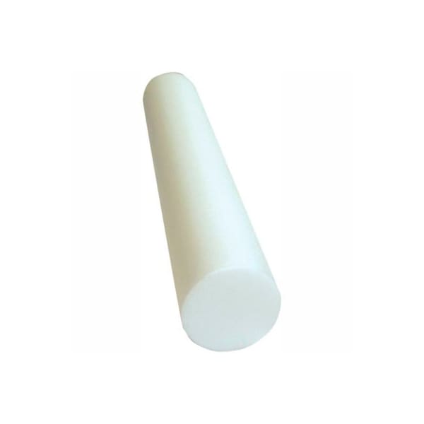 Fabrication Enterprises CanDo White PE Foam Roller, Round, 6" Dia. x 36"L - 30-2100
