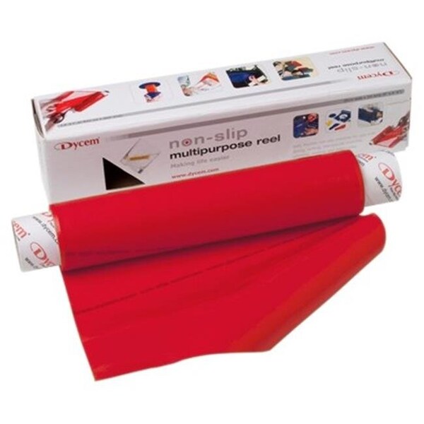 Fabrication Enterprises Fabrication Enterprises 50-1501R 8 in. x 6.5 ft. Dycem Non-Slip Material Roll; Red - 50-1501R