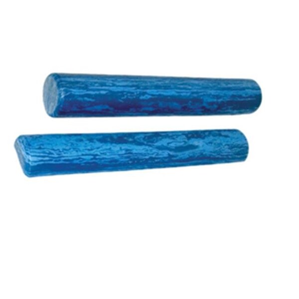 Cando International CanDo CanDo-30-2200 6 x 36 in. EVA Foam Extra Firm Round Roller - Blue - CANDO-30-2200