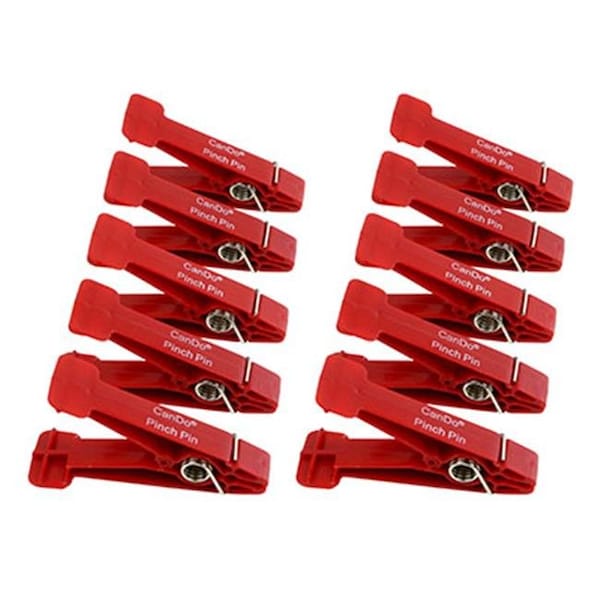Fabrication Enterprises Fabrication Enterprises 10-0842-10 Replacement Pinchpins; Red - Light - 10 Each - 10-0842-10