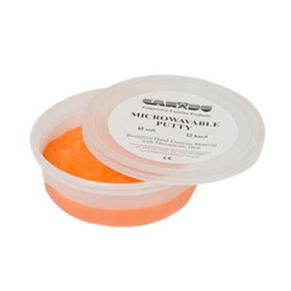 Fabrication Enterprises Fabrication Enterprises 10-2711 Microwaveable Exercise Putty; Soft Orange - 3 oz - 296486
