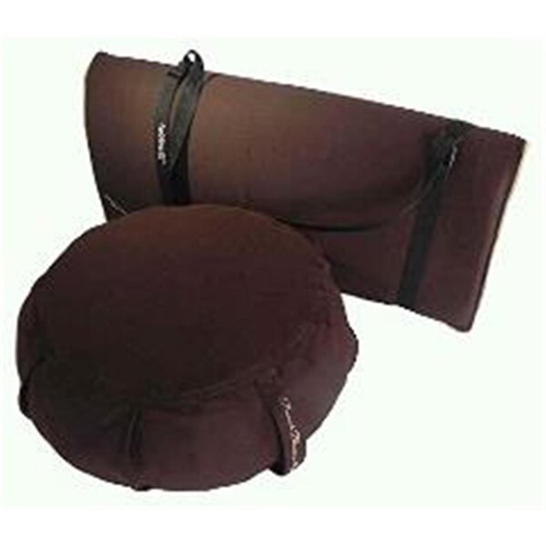 Peach Blossom Yoga Yoga Studio Set ZafuZabuton Set With Stap A8 Mocha - 11003A8