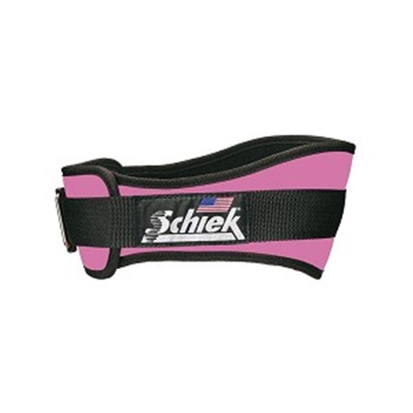 Schiek Sports 6 in. Original Nylon Belt, Pink - Extra Small - S-2006PKXS