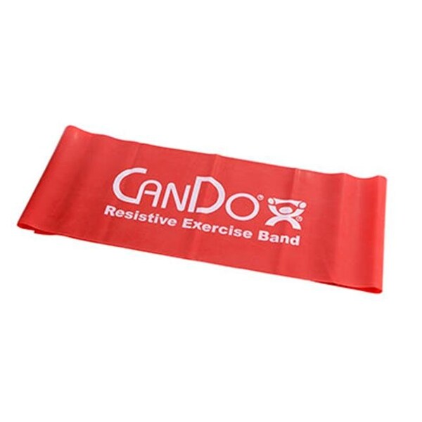 Fabrication Enterprises Fabrication Enterprises 10-6452 Cando Exercise Band 5 ft. Singles; Red - 1662860