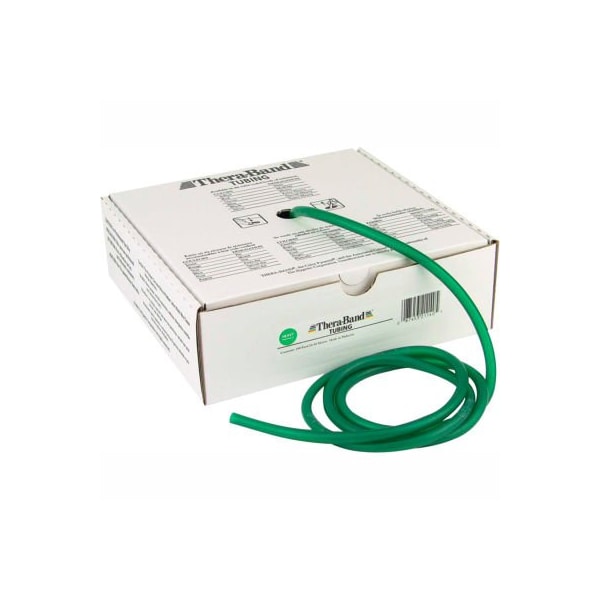 Fabrication Enterprises Thera-Band Latex Exercise Tubing, Green, 100' Roll/Box - 10-1323