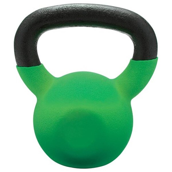 Fitnessfreak 35 lbs Vinyl Coated Kettlebell, Kelly - FI513569