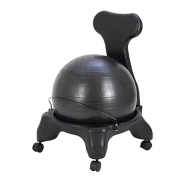 Cando International CanDo CanDo-30-1792 Plastic Mobile Ball Chair with Back & 22 in. Ball - CANDO-30-1792