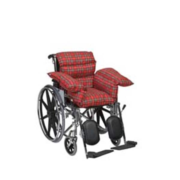 Fitnessfreak Standard Comfort Cushion with Six Ties - Plaid - FI1657