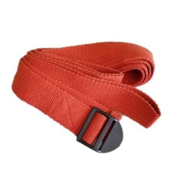 Omsutra OM132106-Orange 6 ft. Cinch Buckle Regular Yoga Strap - Orange - OM132106_ORANGE