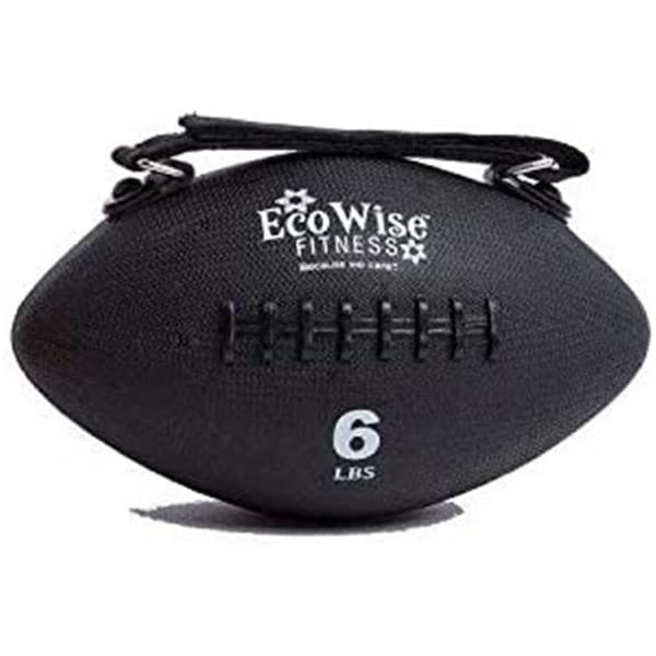 Agm Group 6 lbs EcoWise Slim Olive Weight Ball, Black -7.25 in. dia. - 85706