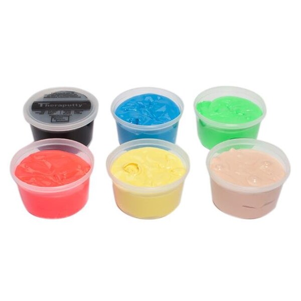 Fabrication Enterprises Fabrication Enterprises 10-1484 Cando Theraputty Exercise Material; 6 Piece Set - 10-1484