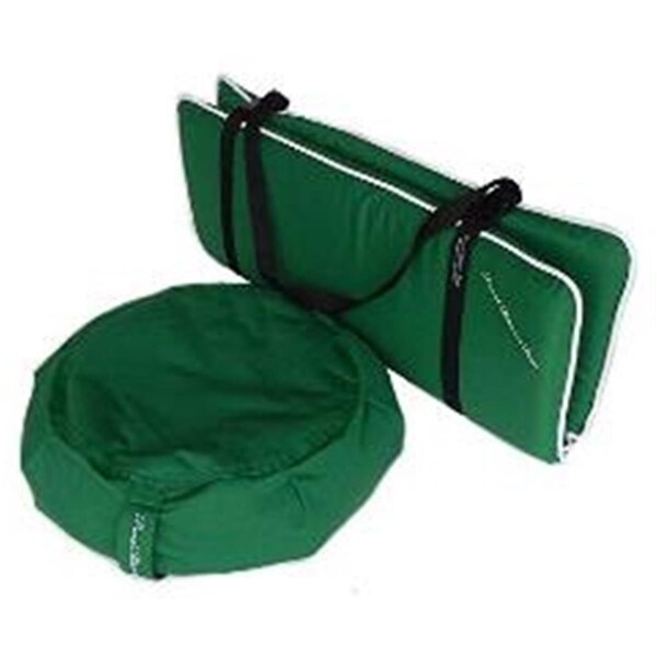 Peach Blossom Yoga Yoga Studio Set ZafuZabuton Set With Stap A4 Green - 11003A4