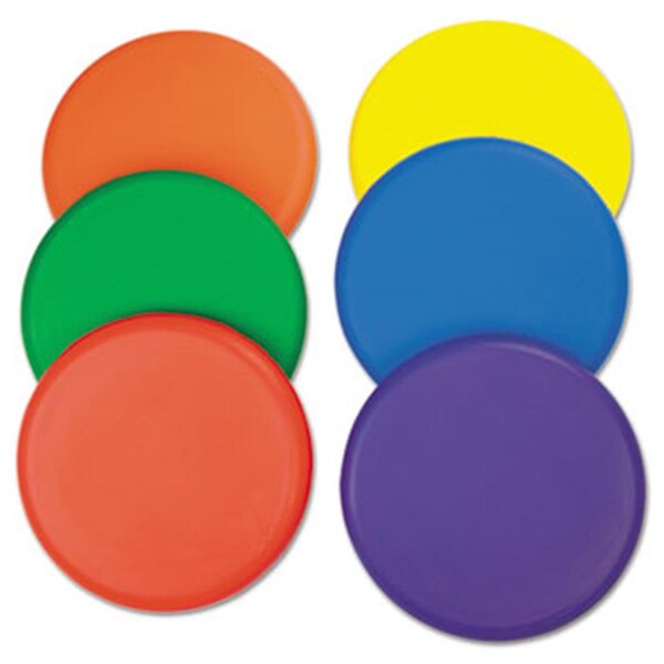 Champion Sports Champion Sport RDSET Rhino Skin Foam Discs; Set of 6 Assorted Color Discs - RDSET