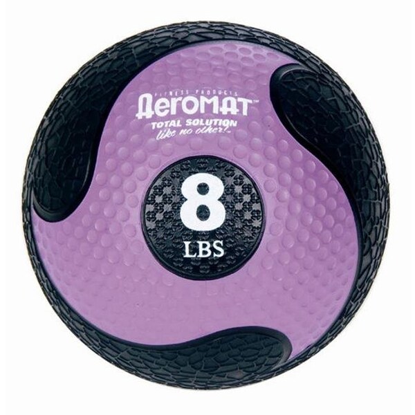 Agm Group AGM Group 35967 9 in. Deluxe Medicine Ball - Black-Purple - 35967