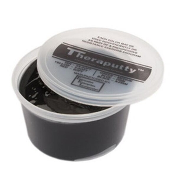 Fabrication Enterprises Fabrication Enterprises 10-2645 Theraputty Plus Antimicrobial Exercise Putty; Black - 1 lbs - 272381