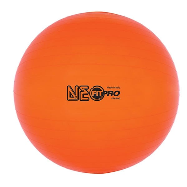 Champion Sports 65 cm Fitpro Training & Exercise Ball, Neon Orange - CH55994