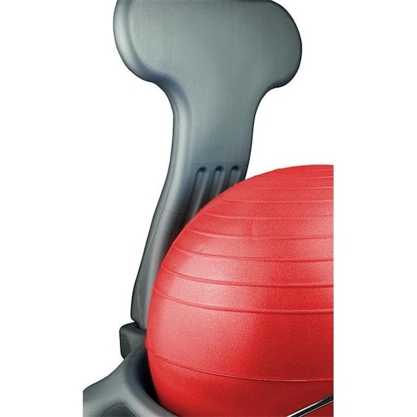 Fabrication Enterprises Fabrication Enterprises 30-1795R Cando Plastic Mobile Ball Chair With Back With O Arms Ball; Red - Child - 30-1795R
