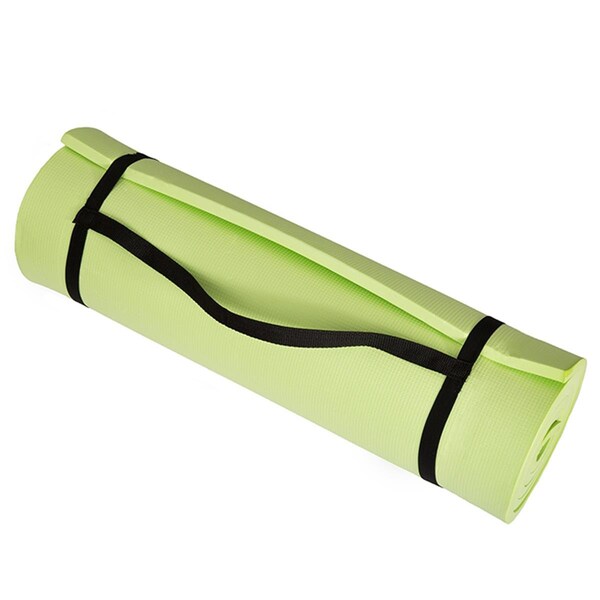 Pedido Non Slip Comfort Foam Durable Extra Thick Yoga Mat w/Carrying Strap - Green - PE3242767
