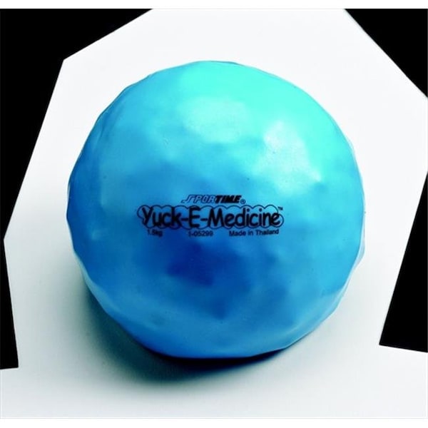 Sportime Sportime 021253 3.3 Lbs; 6.5 In. Yuck-E-Medicine Ball - Blue - 21253