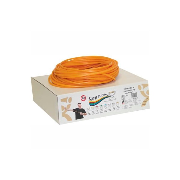 Fabrication Enterprises Sup-R Tubing Latex Free Exercise Tubing, Tan, 100' Roll/Box - 1446636