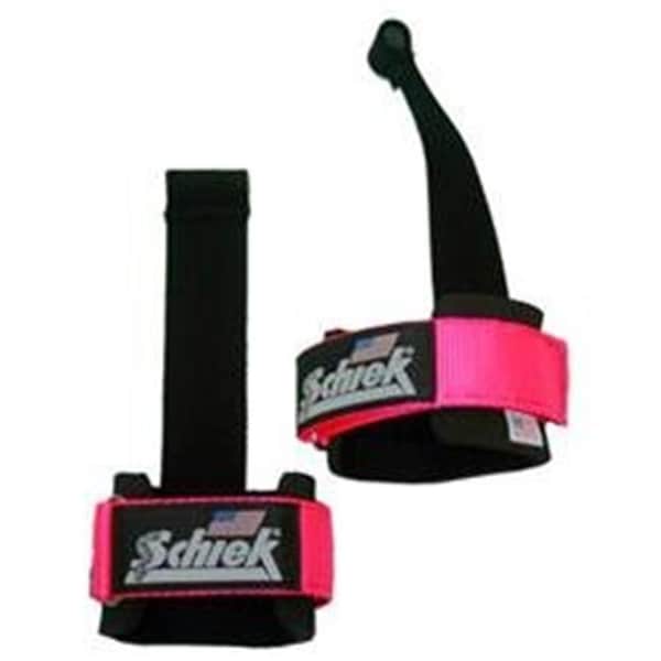 Schiek Sports Schiek Sports S-1000DLS-P Power Lifting Straps With Dowel; Pink - S-1000DLS-P