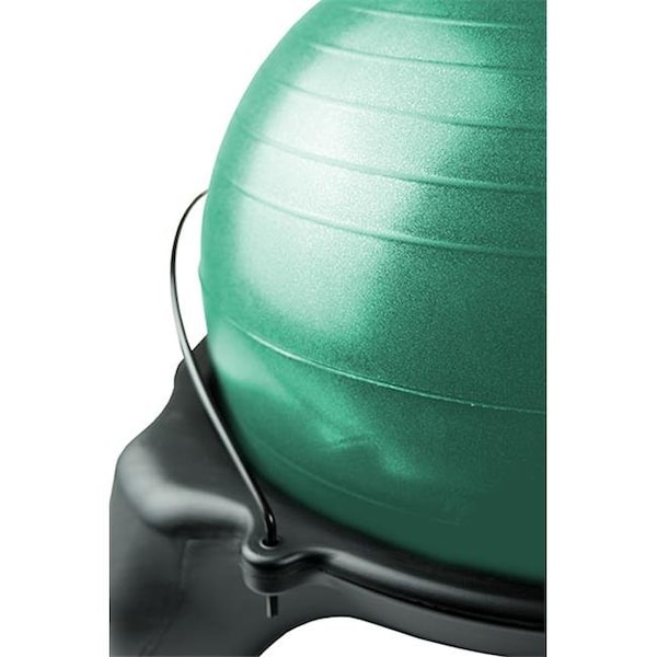 Fabrication Enterprises Fabrication Enterprises 30-1796G Cando Plastic Exercise Ball Stool & Trainer With Locking Casters Ball; Green - 30-1796G