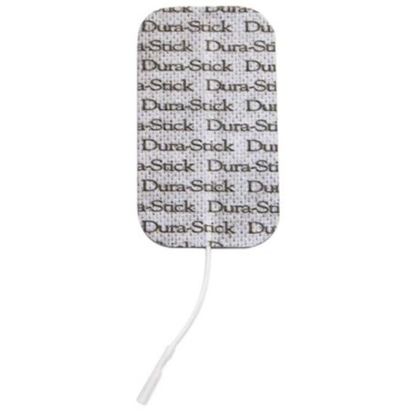Fabrication Enterprises Fabrication Enterprises 04-2181-10 2 x 3.5 in. Rectangle Dura-Stick Plus Electrodes - Pack of 40 - 04-2181-10