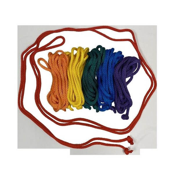 Everrich Industries Everrich EVA-0011 Durable Nylon Jump Ropes - 7 Feet - Set of 6 - EVA-0011