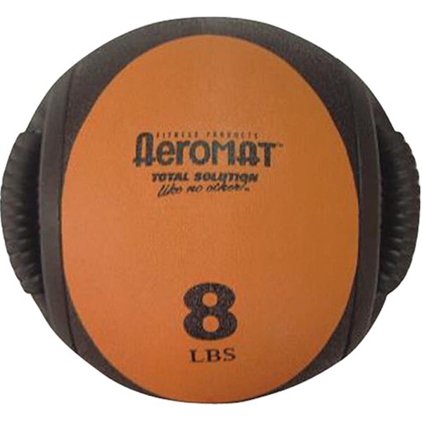 Aeromax Dual Grip Power Med Ball- Black- Orange - AE12828