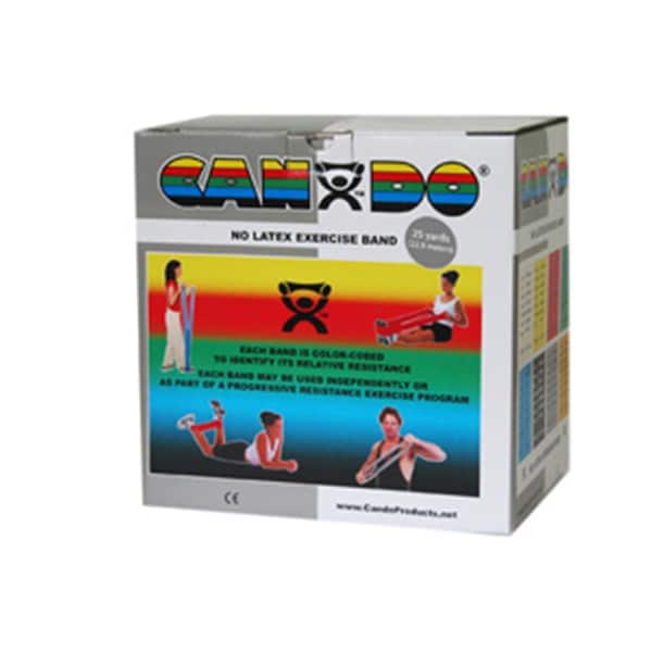 Cando International Latex Free Exercise Band, 25 yards Roll - Silver, 2X Heavy - CANDO-10-5636
