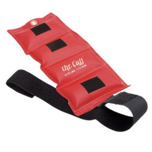 Fabrication Enterprises Deluxe Cuff Weight, Red - 2.5 lbs - FA128995